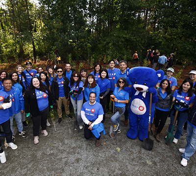 BMO and community volunteers plant trees for National Tree Day in North Vancouver, BC